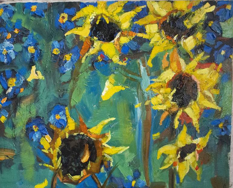 Sunflowers... Painting by Arina Cazac | Saatchi Art