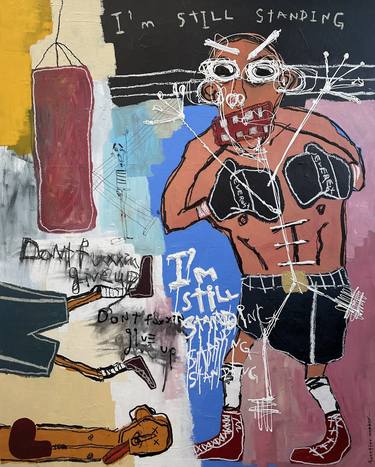 Original Street Art Sports Paintings by question marker