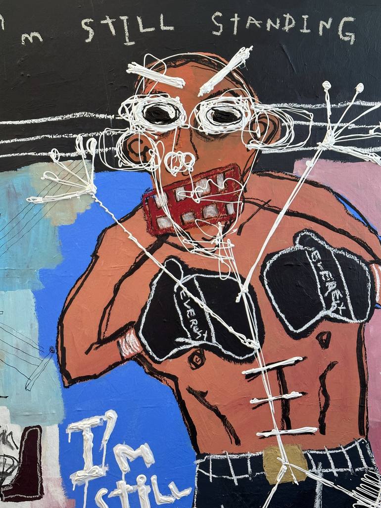 Original Contemporary Sports Painting by question marker