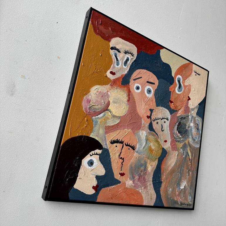 Original People Painting by question marker