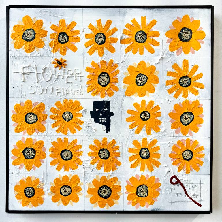 Original Symbolism Botanic Painting by Question Marker