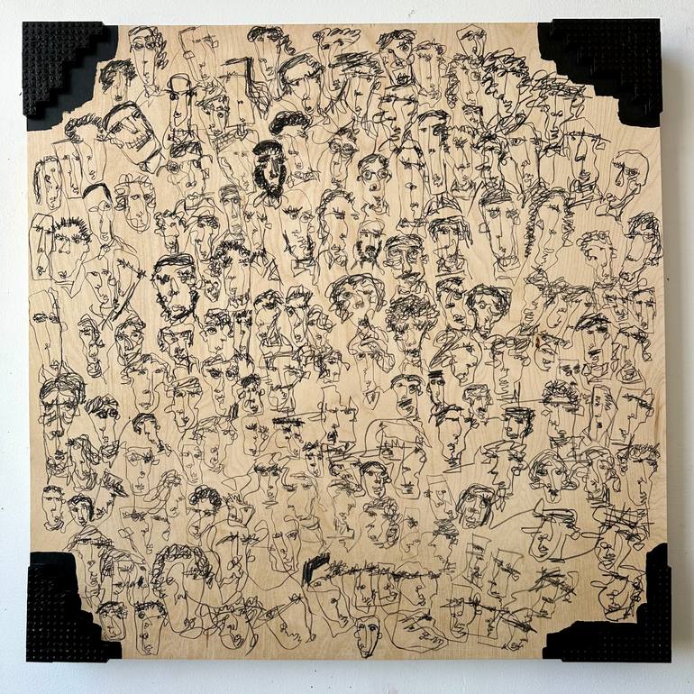Original Contemporary People Painting by Question Marker