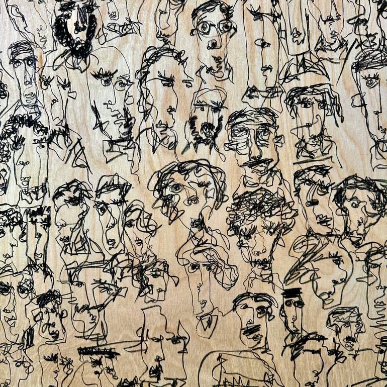 Original Contemporary People Painting by Question Marker