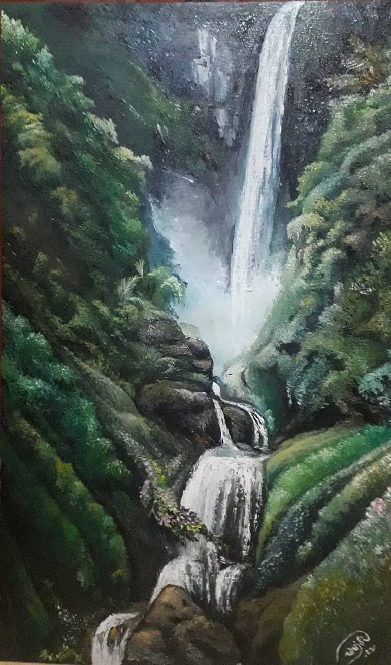 Original Fine Art Nature Painting by Wujdi Fikril