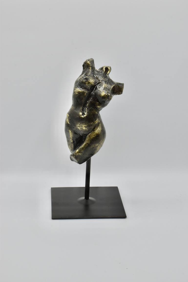 Original Figurative Nude Sculpture by Shlomit Saar Cohen