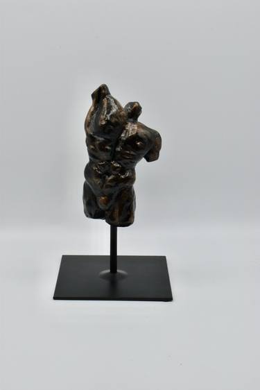 Original Figurative Men Sculpture by Shlomit Saar Cohen