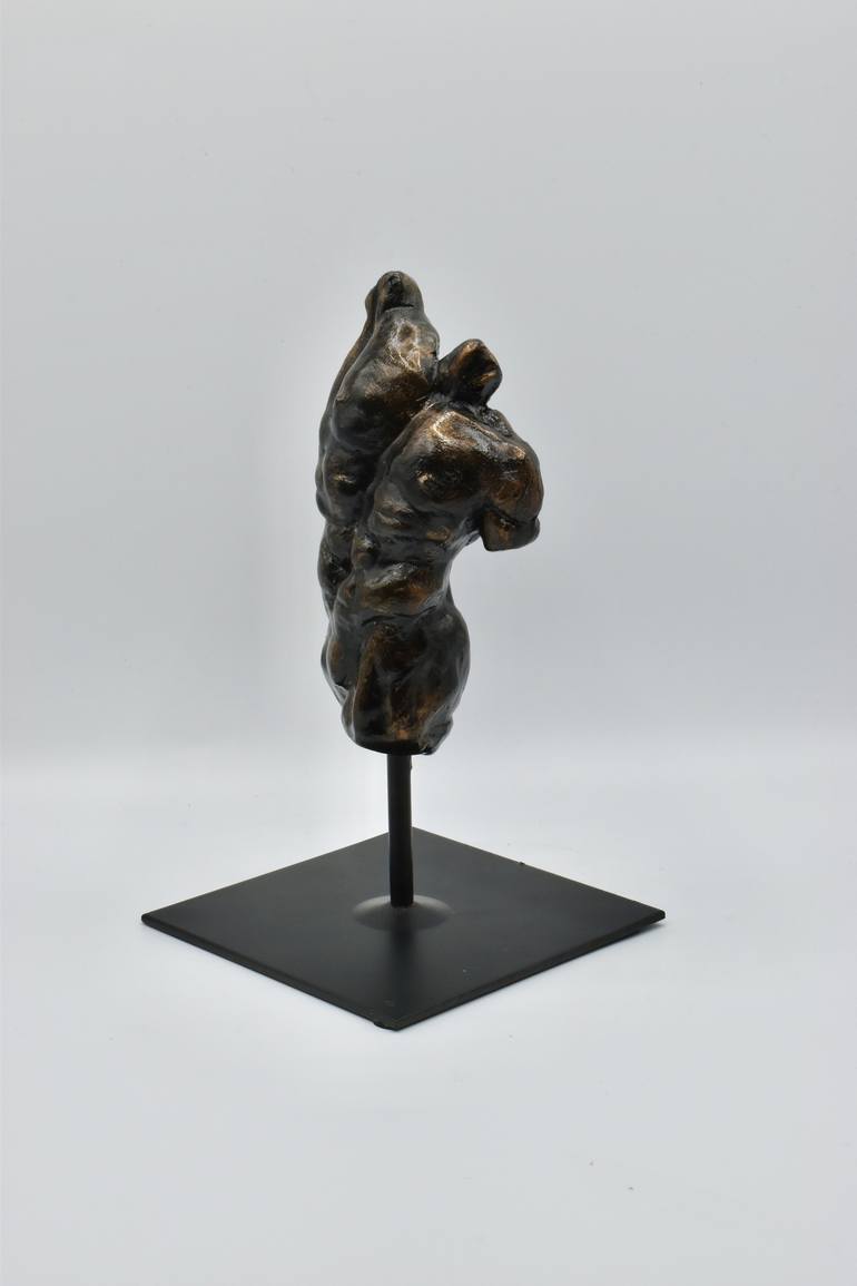 Original Figurative Men Sculpture by Shlomit Saar Cohen