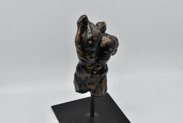 Original Figurative Men Sculpture by Shlomit Saar Cohen