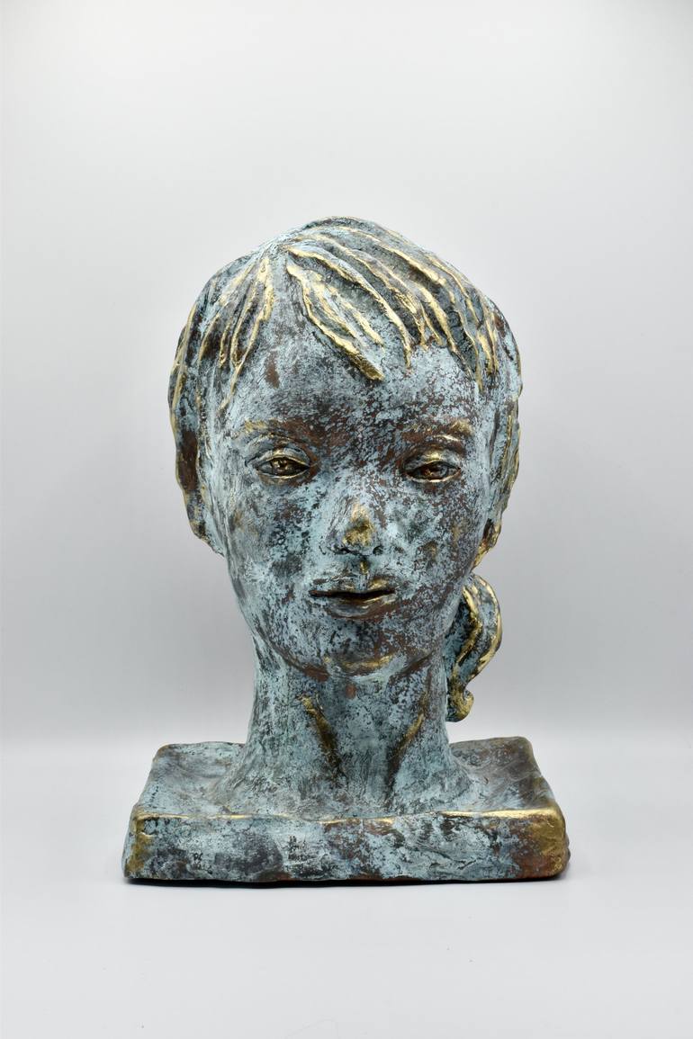 Original Figurative Women Sculpture by Shlomit Saar Cohen