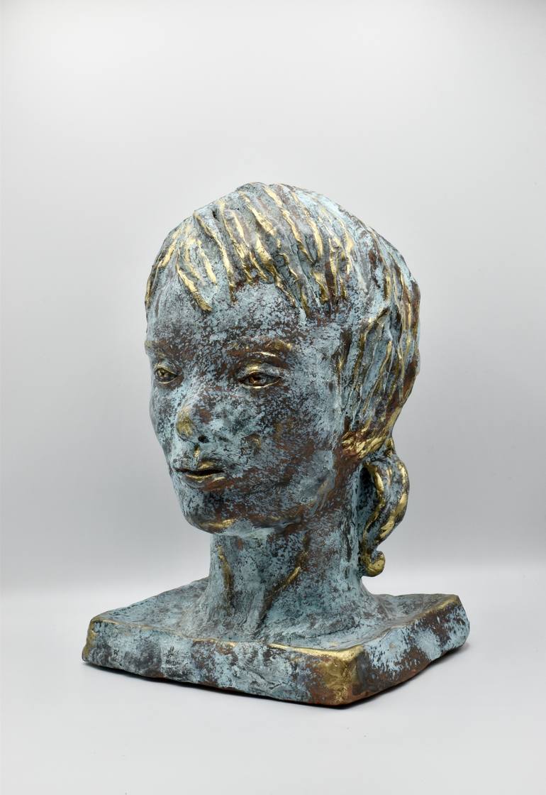 Original Figurative Women Sculpture by Shlomit Saar Cohen