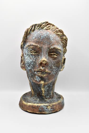 Original Figurative Men Sculpture by Shlomit Saar Cohen