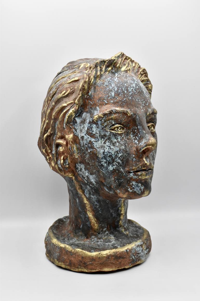 Original Men Sculpture by Shlomit Saar Cohen