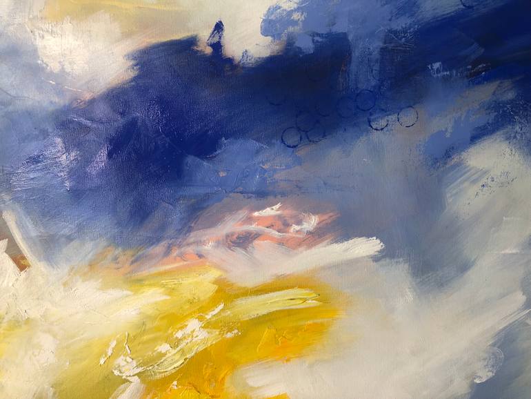 Original Abstract Expressionism Abstract Painting by Silvia Pott