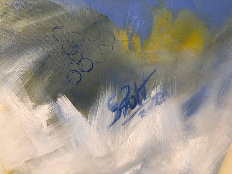 Original Abstract Expressionism Abstract Painting by Silvia Pott