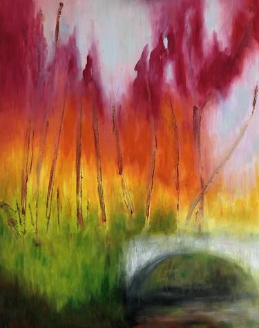 Print of Abstract Landscape Paintings by Silvia Pott