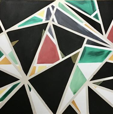 Original Art Deco Abstract Paintings by Alex Mustain