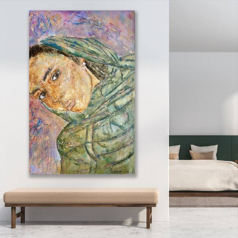 Original Women Painting by Cecilia Andonaegui