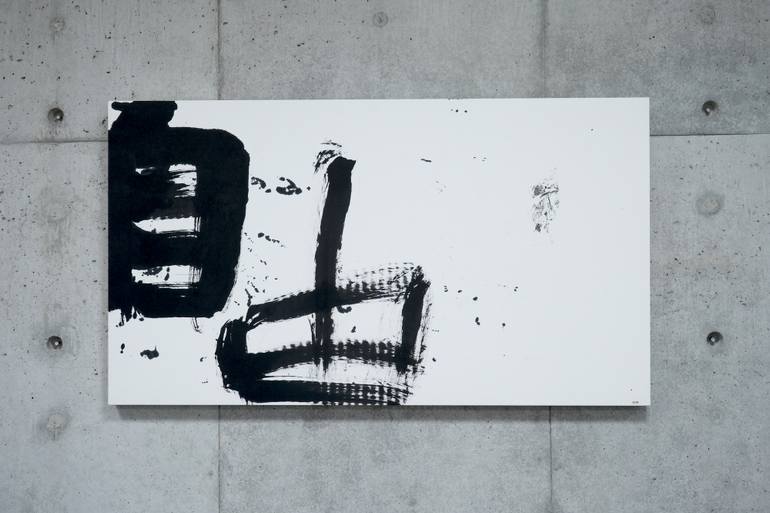 Original Abstract Expressionism Abstract Painting by Hiroshi Wada