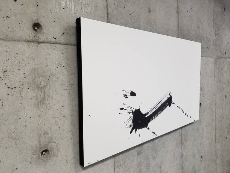 Original Abstract Calligraphy Painting by Hiroshi Wada
