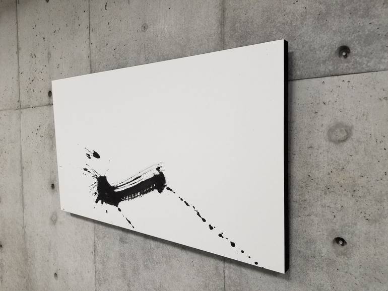 Original Abstract Calligraphy Painting by Hiroshi Wada