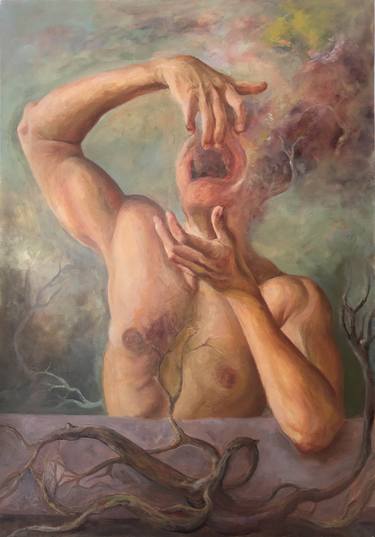 Original Surrealism Nude Paintings by Bogdan Ceoceanu