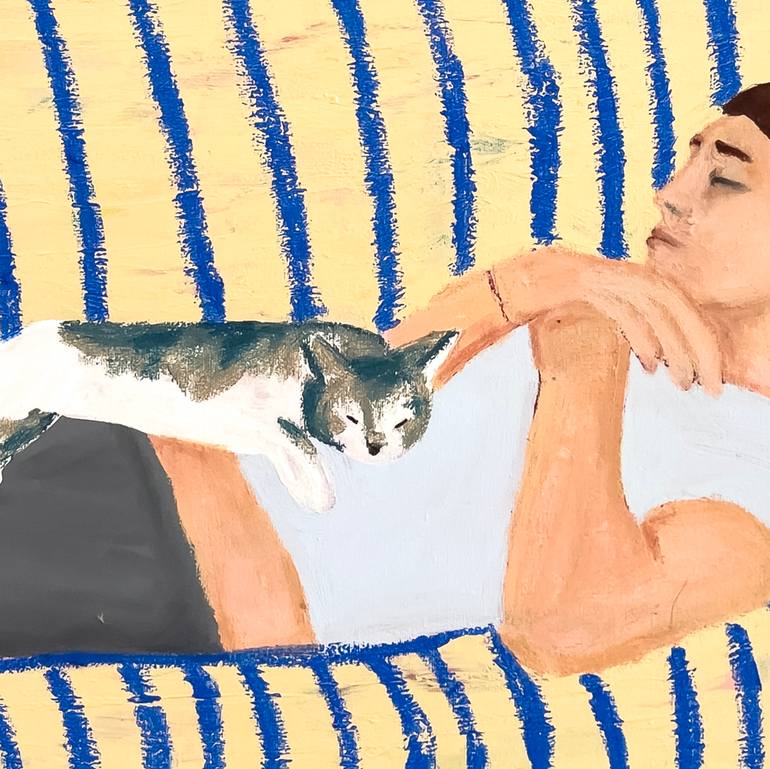 Original Contemporary People Painting by Kasia Frankowicz