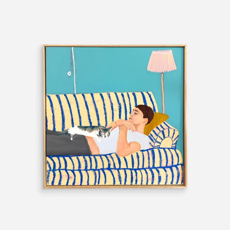 Original Contemporary People Painting by Kasia Frankowicz