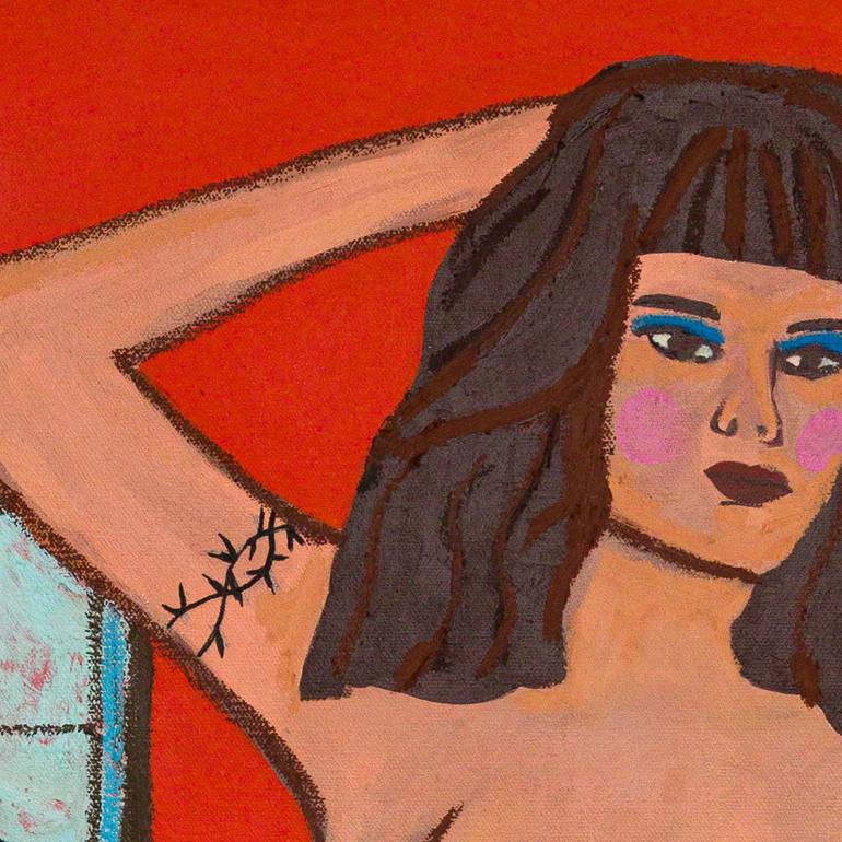 Original Street Art Women Painting by Kasia Frankowicz