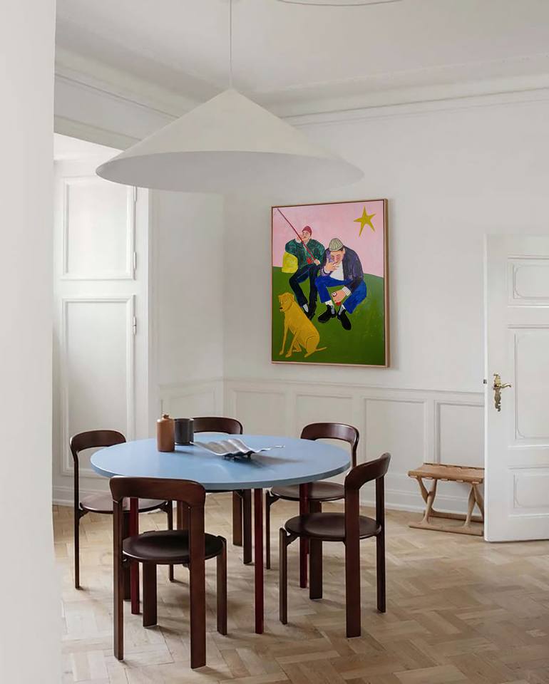 Original Street Art Men Painting by Kasia Frankowicz