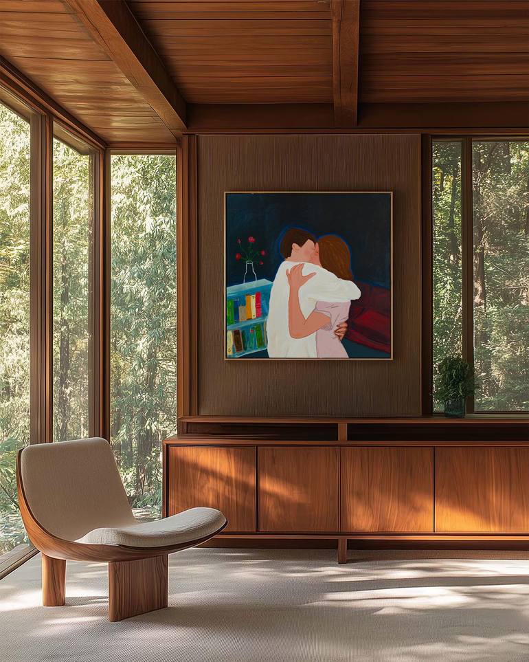 Original Figurative Love Painting by Kasia Frankowicz