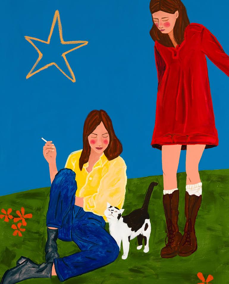 Original Figurative People Painting by Kasia Frankowicz