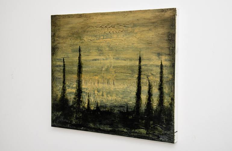 Original Abstract Expressionism Landscape Painting by Lukas Fabisz