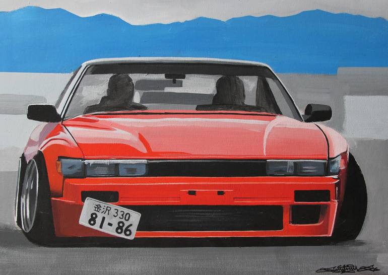 Nissan Silvia S13 Painting By Anton Sputnik Saatchi Art