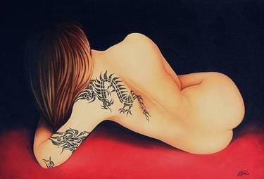 Original Portraiture Nude Paintings by Ottavia Cavazzana