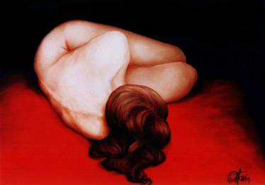 Original Figurative Nude Paintings by Ottavia Cavazzana