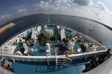 bow of ferry ship between malta and gozo - Limited Edition of 5 thumb