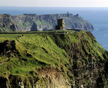 Abandoned castle ruins on island cliffs - Limited Edition of 5 thumb