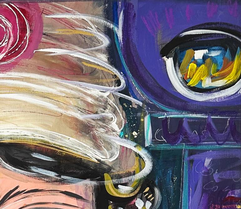 Original Contemporary Abstract Painting by Karine Giffoni