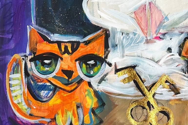 Original Contemporary Abstract Painting by Karine Giffoni