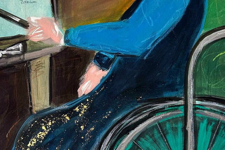 Original Abstract Expressionism Abstract Painting by Karine Giffoni