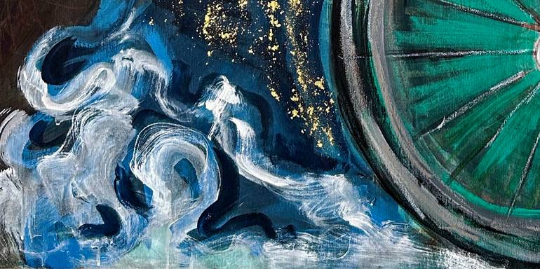 Original Abstract Expressionism Abstract Painting by Karine Giffoni