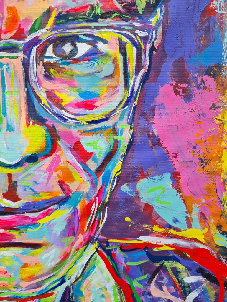 Original Abstract Expressionism Abstract Painting by Karine Giffoni