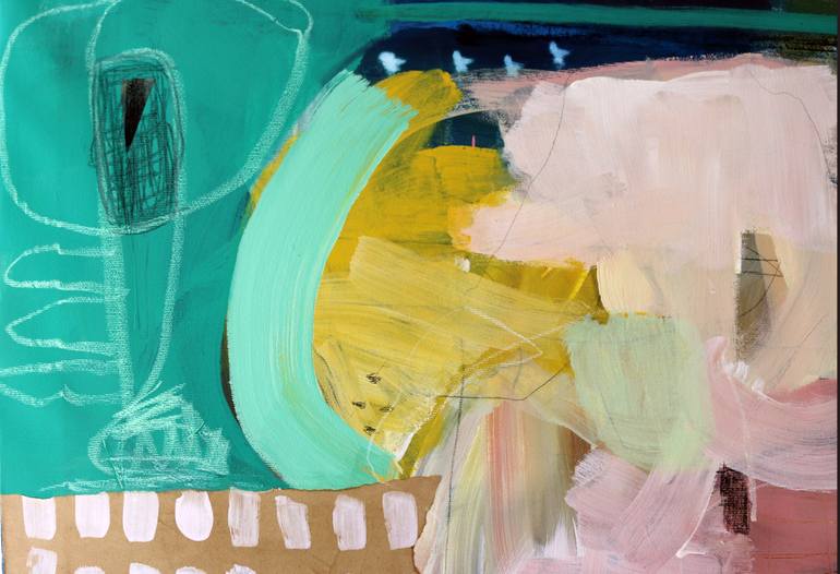 Original Abstract Expressionism Abstract Painting by Karine Giffoni