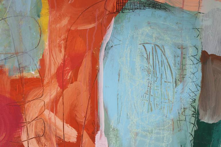 Original Abstract Expressionism Abstract Painting by Karine Giffoni