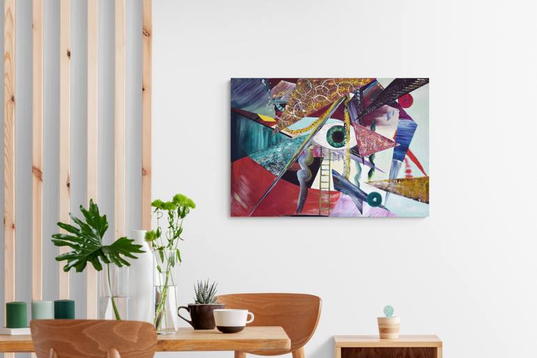 Original Abstract Fantasy Painting by Minni Lum