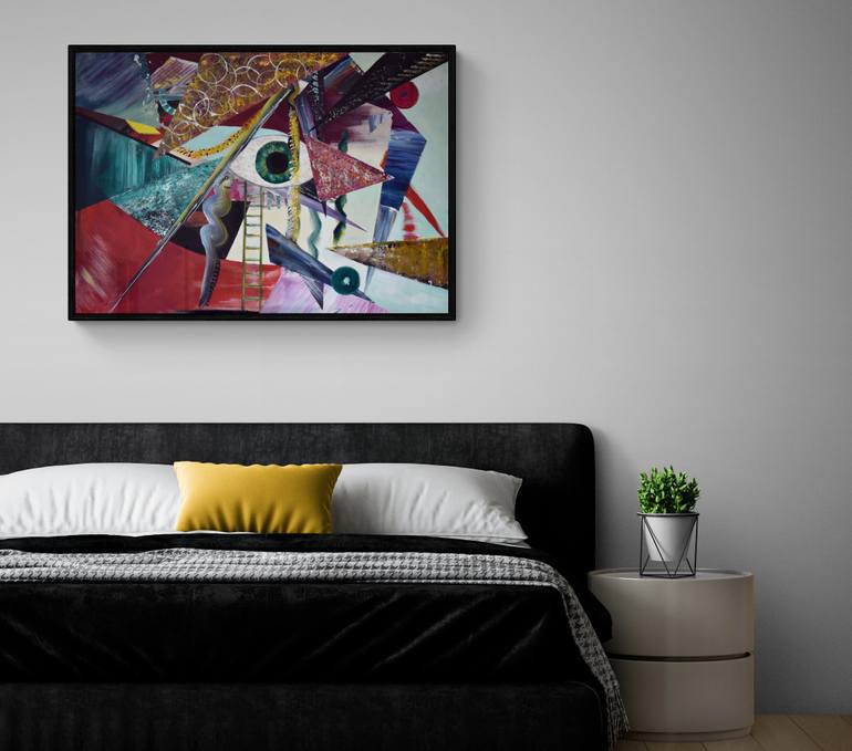 Original Abstract Fantasy Painting by Minni Lum