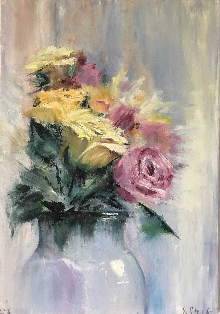 Original Floral Painting by Lana Pavlova