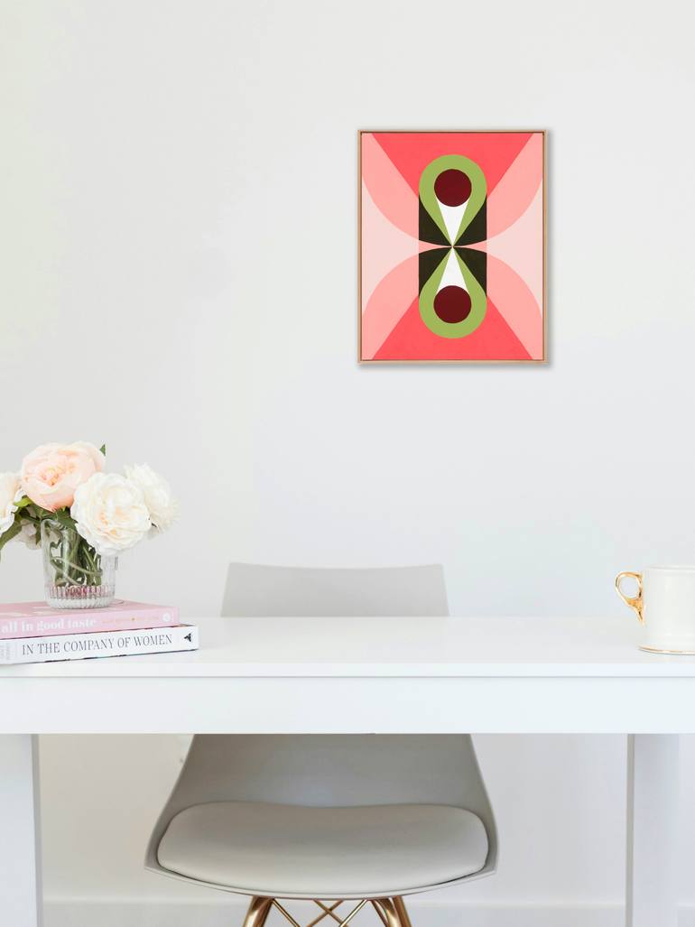 Original Bauhaus Abstract Painting by Allison Rietta