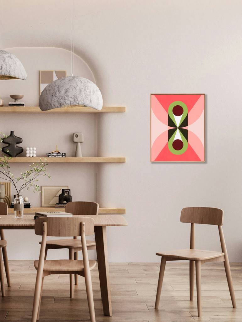 Original Bauhaus Abstract Painting by Allison Rietta