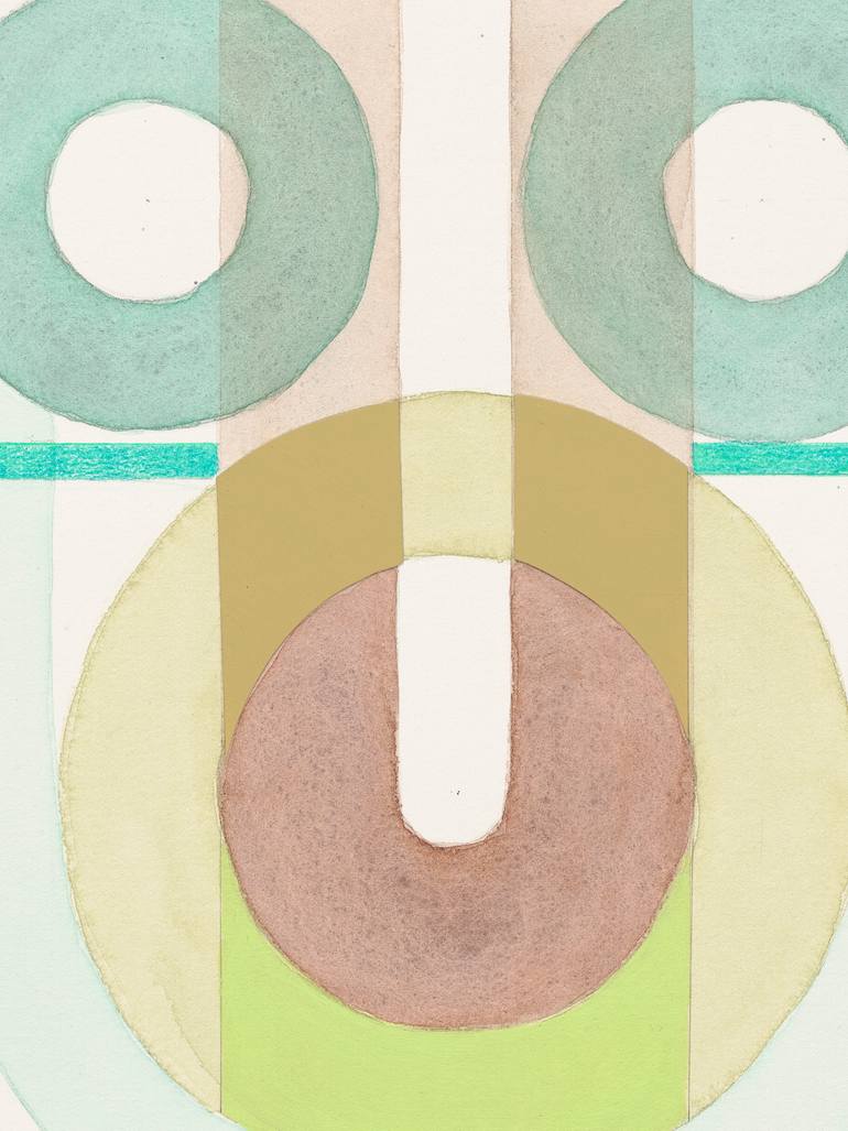 Original Geometric Abstract Painting by Allison Rietta